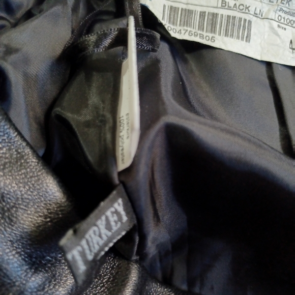 Boutique of Leathers Black leather skirt Sz 10 - Picture 5 of 14